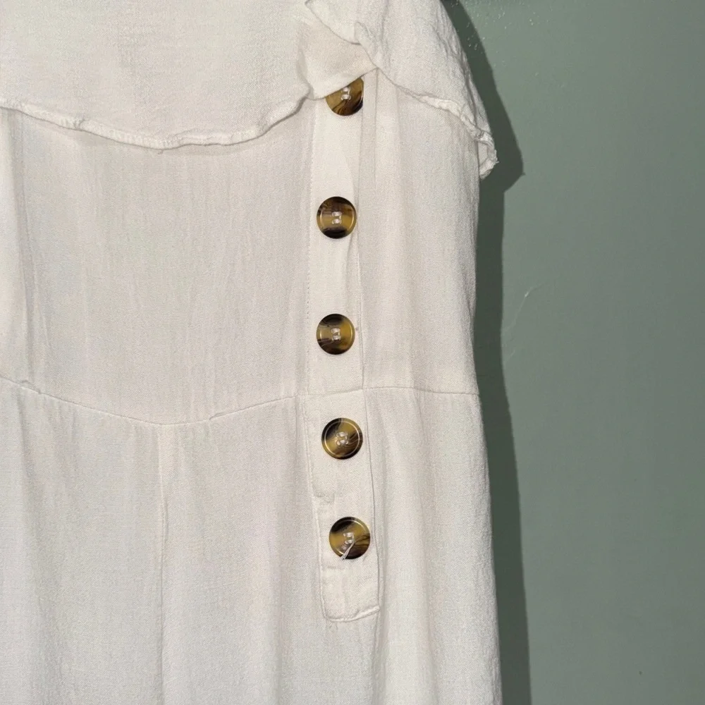 Japana sleeveless linen cotton blend Jumpsuit ADORABLE SIZE Medium - Picture 4 of 9